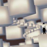 Cubes and a point / 立方体と点